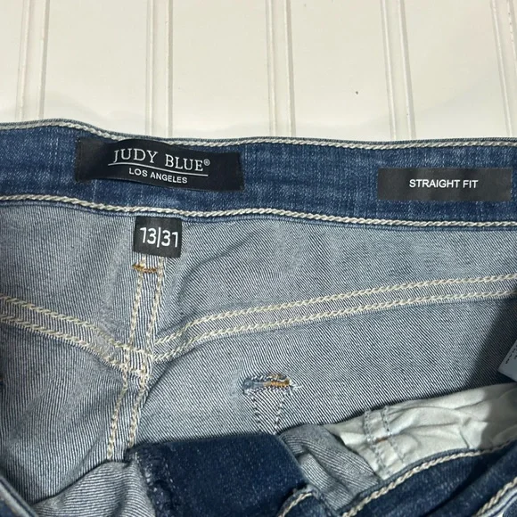 NWOT Judy Blue High Rise Straight Leg Jeans size 11 - Picture 9 of 12